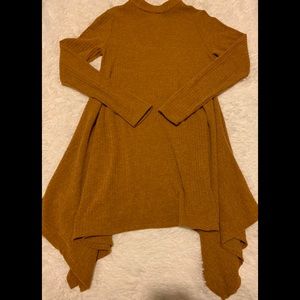 Mustard Tan Blend Sweater Dress.